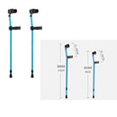 2 Stück Aluminiumlegierung Ellenbogen Unterarmkrücke Spazierstock Cane Verstellbarer Trekkingstock Zusammenklappbarer Unterarm Ellenbogen Unterarmkrücke