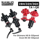 ARC Fahrradnaben Abgedichtete Lager MTB Mountainbike Naben Schnellspanner 32/28/36Loch Scheibenbremse QR 4 Lager 8 9 10 11 12 Geschwindigkeit