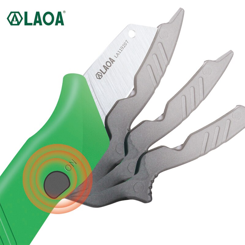 LAOA Electrician Cable Stripping Knife Stainless Wire Cutter Stripper Utility Knife Rubber Handle Hand Tools