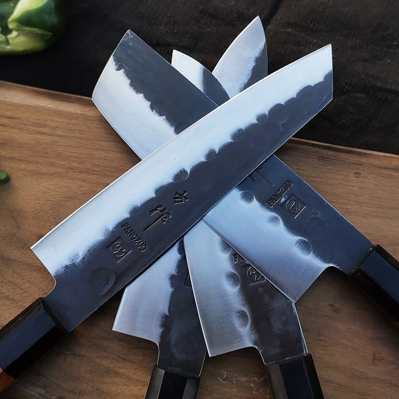 FANGZUO  japanese kitchen knives Forged high carbon stainless steelchef knife Sharp Santoku Cleaver Slicing Utility Knives tool