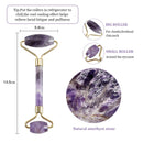 Amethyst-Massagegerät zum Anheben des Gesichts, Jade-Stein-Roller, natürlicher Kristallstein, der dünnes Kinn-Gesichtsschönheits-Hautpflege-Werkzeug abnimmt