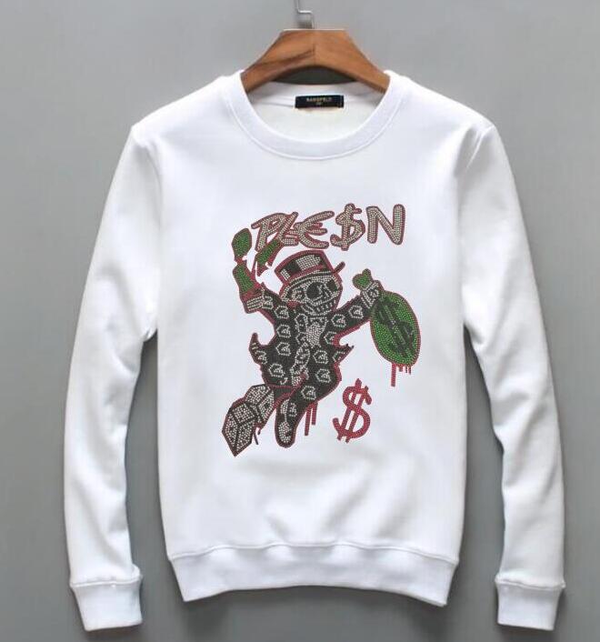 Sweatshirt Männer Diamant Design Hoodie Hip Hop Crewneck Sweatshirts Winter Herbst Design Markenkleidung