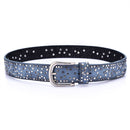 SupSindy woman belts Star geometric rivet pin buckle PU belt for women European fashion top quality faux leather strap for jeans