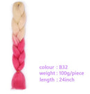 Black Star Hair Ombre Jumbo Braiding Hair Extensions 24 Inch Twist Braids Synthetic Hair Fiber for Twist Braiding for Women