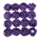 240 STÜCKE 5,5 cm 2 "Perlen Cluster Strass Mitte Chiffon Haar Blume Hand Nähen Blume Boutique Für Baby Stirnbänder