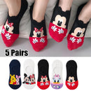 5 Paar/Los Frauen Socken Casual Korea Cartoon Tier Socken Baumwolle Nettes Mädchen lustige Maus Ente Söckchen Größe 35-41 Dropshipping