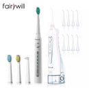 Irrigador Oral portátil Fairywill de 300ml, irrigador de chorro de agua Dental recargable por USB, limpiador de dientes Dental, 3 modos