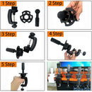 Schaufensterpuppenkopf mit 100% Hochtemperaturfaserhaar 65 cm Brautfriseurausbildung Perückenkopf mit Ständer Kosmetikpuppenkopf