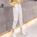 Casual Streetwear Pluderhosen Frauen Herbst Winter Lose Elastische Taille Cord Damen Hosen Harajuku Samt Warme Hosen Weiblich