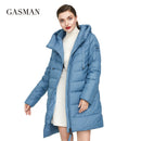GASMAN 2022  Long Puffer Winter Down Jacket Women Thick Coat Women Hooded Parka Warm Female Brand Cotton Clothes Winter  M-180