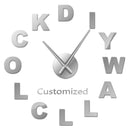 Drop Shipping Custom DIY Mirror Wall Sticker Acrylic Surface Figures Home Decor Giant Wall Art