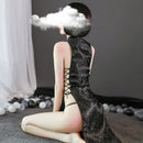 2020 lencería Sexy Anime uniforme chino Qipao clásico mujeres satén Cheongsam noche Albornoz moda vestir para mujeres erótico