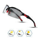 COMAXSUN Professionelle polarisierte Fahrradbrille Fahrradbrille Fahren Angeln Outdoor Sport Sonnenbrille UV 400 Tr90