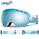 COPOZZ Marke Professionelle Skibrille Doppelschichten Objektiv Anti-Fog UV400 Große Skibrille Skifahren Snowboard Männer Frauen Schneebrille