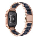 Harz Edelstahlarmband Armband für Apple Watch 5 Band 44mm iwatch 42mm Serie 5 4 3 2 Handgelenk Zubehör Schleife 40m Armband