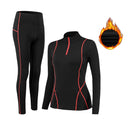 Winter-Frauen-Thermo-Unterwäsche-Sets mit hohem Kragen Winter Fast Dry Long Johns Thermo-Unterwäsche-Frauen-Hemd-weibliche warme Kleidung