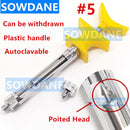 Jeringa INTRALIGAMENTAL de acero inoxidable Dental, estilo de pluma, aspiración, 1,8 ML, instrumento quirúrgico Dental, herramienta de inyector Dental