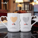 2er Set China Keramik Paar Tasse Liebhaber Kuss Becher Valentinstag Hochzeit Geburtstagsgeschenk In Geschenkbox Milch Kaffeetassen