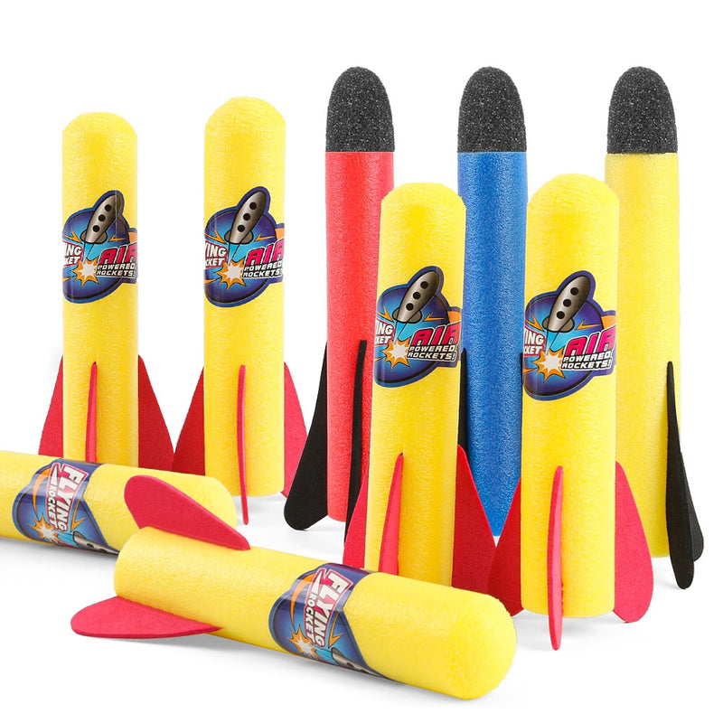 Einstellbare Raketenwerfer Spielzeug Sport Spiel Kinder Raketenwerfer Air Step Pump Power Rocket Outdoor Sport Spielzeug für Kinder Geschenk