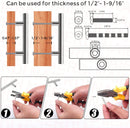 NAIERDI 20 STÜCKE Edelstahl T-Bar Möbelgriff Gebürstetes Gold Küchengriff Schwarzer Schrankgriff mit schneidbarer Bambusschraube