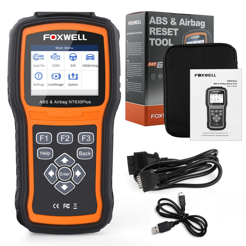 Foxwell NT630 Plus OBD2 escáner automotriz motor ABS Airbag SAS lector de código de calibración ODB OBD 2 herramienta de diagnóstico de coche