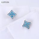 Hot Fleur De Lis spinki do mankietów dla mężczyzn Blue fleur-de-lis spinki do mankietów/dzień ojca/kochanek/przyjaciele/ślub/rocznice/prezent urodzinowy