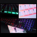 USB-Kabel-Gaming-Tastatur-Maus-Set PC-Regenbogenfarbene LED-beleuchtete hintergrundbeleuchtete Gamer-Gaming-Maus und -Tastatur-Kit Home Office