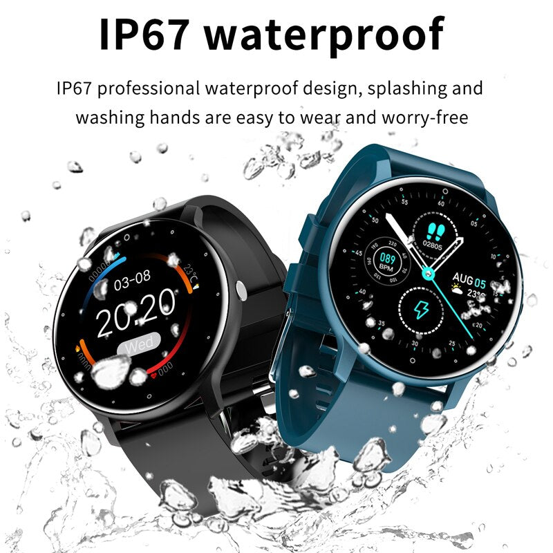 Reloj inteligente ultrafino 2021 para hombre, reloj deportivo deportivo completamente táctil de 1,3 pulgadas IP67, resistente al agua, con Bluetooth, respuesta de llamada, reloj inteligente para mujer
