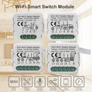 Tuya Wifi Smart Light Switch Modul unterstützt 2-Wege-Steuerung, App-Fernbedienung DIY Breaker 100–240 V, funktioniert mit Alexa Google Home