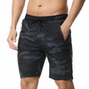 Herren-Shorts Fitness-Shorts Laufsport Herren-Fitness-Shorts Camouflage Sport-Shorts mit Reißverschlusstasche