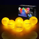 Crestgolf Flashing Golf Ball Night Glow Flash Light Glow LED Golfball-Sechs Farben zur Auswahl
