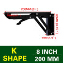 NAIERDI 2 STÜCKE Klappwinkel 8-20 Zoll Dreieck Regal Schwere Unterstützung Verstellbare Wandbank Tisch Möbelbeschläge