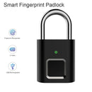 Mini Smart Biometric Thumbprint Door Padlocks Rechargeable Door Lock Fingerprint Smart Padlock USB Keyless Quick Unlock