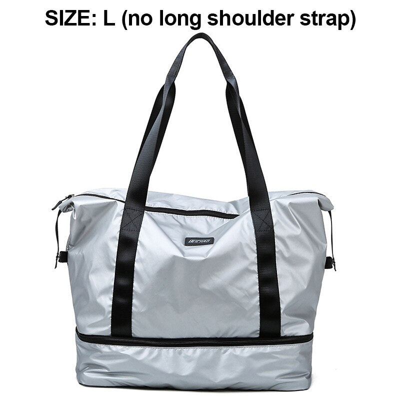 Sports Fitness Bag Women's Gym Travel Bags Outdoor Handbag Beach Swimming Storage Bag Travel Luggage Bag Shoe Compartment