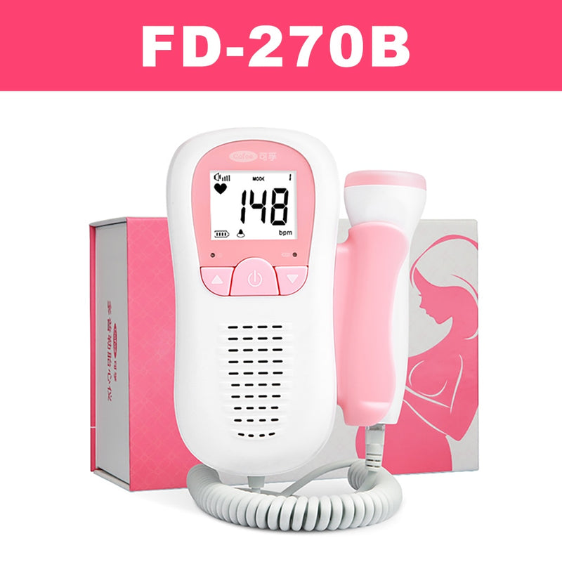 Cofoe Fetal-Doppler-Ultraschall-Baby-Herzfrequenz-Erkennungsgerät für Zuhause, schwangere fetale Pulsmesser-Stethoskop-Überwachung