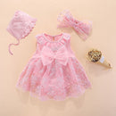 Baby Taufkleid 2022 Bogen Neugeborenes Baby Mädchen Kleinkinder Kleider &amp; Kleidung Schneewittchen Babykleid 1 Jahr alt Geburtstagskind Kleid