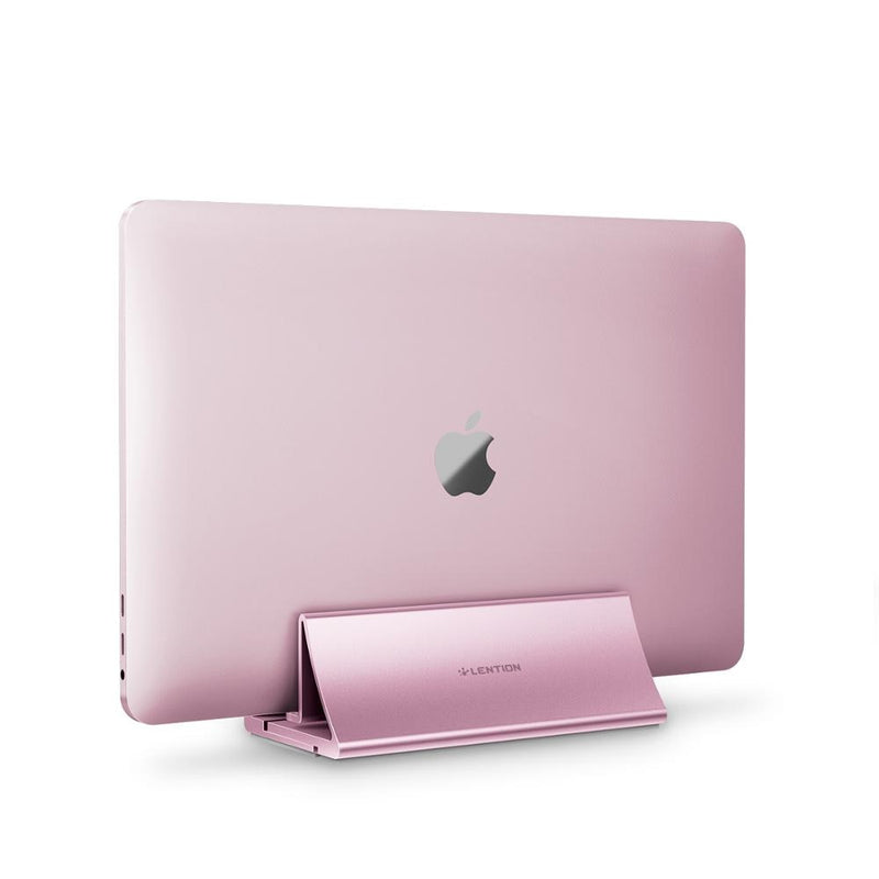 Soporte de escritorio Vertical de aluminio Lention que ahorra espacio para MacBook Air/Pro 16 15 13 Chromebook soporte para portátil de 11 a 17 pulgadas