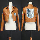 Anime Angriff auf Titan Cosplay Lederjacke Shingeki no Kyojin Cosplay Kostüm Eren Legion Mantel Jacken Halloween Hohe Qualität