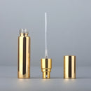 50 Stück / Los 10 ml Parfümflasche UV-Beschichtung Glas nachfüllbar mit Aluminium-Zerstäuber-Sprühflaschen Probe leere Behälter