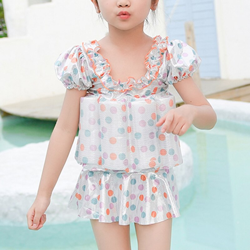 Kinder Baby Mädchen Auftrieb Float Badeanzug mit Skitt UV-Schutz UPF50 + Kinder Bademode Baby Learning Swim Dress Badeanzug