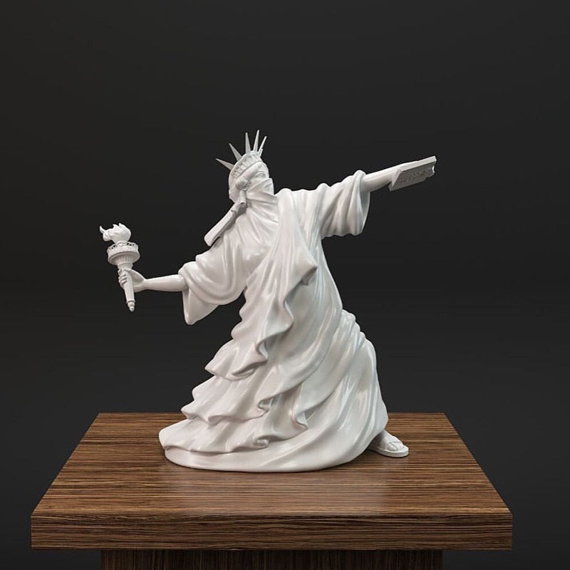 Modern Art Freiheitsstatue Überwurffackel Riot of Liberty Fine Art London Art Fair Kunstharzskulptur Heimdekoration Bestes Geschenk