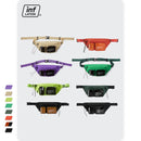 INFLATION Multi-Pocket-Doppelreißverschluss Streetwear-Gürteltasche Klare Bauchtasche Gürteltasche Transparenter Kunststoff Große Gürteltasche 228AI2019