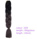 Black Star Hair Ombre Jumbo Braiding Hair Extensions 24 Inch Twist Braids Synthetic Hair Fiber for Twist Braiding for Women