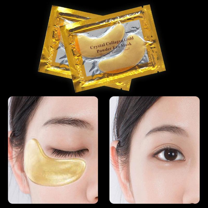 60Pcs Crystal Collagen Gold Powder Eye Mask Anti-Aging Dark Circles Acne Beauty Patches For Eye Skin Care Korean Cosmetics