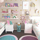 Wandaufkleber mit goldenen Herzen für Kinderzimmer, Schlafzimmer, Wohnzimmer, Heimdekoration, DIY-Aufkleber, Baby-Wandtattoos, Kinderzimmer