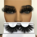 Glatte, schicke, flauschige falsche Wimpern, 25 mm, Nerzwimpern, Großhandel, lange, volle Streifenwimpern, Anbieter von Nerzwimpern, Verlängerung, Bulk, 1 Paar