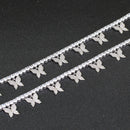 Fashion Iced Out Bling Schmetterling Choker Anhänger Halskette Gold Silber Farbe mit 4mm Tenniskette Hip Hop Schmuck für Männer Frauen