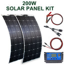200 W 300 W Solarpanel-Kit komplett für zu Hause Outdoor-Campingpanel Solarladegerät 12 V mit Heimsystemregler