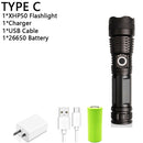 350000cd XPH90 70 50 LED/Powerful/Rechargeable/Tactical/Handled/EDC Flashlight cob Bike/Camping/Underwater/Search/Portable Light