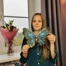 Garten-Schmetterlings-Wandkunstwerk für Heim- und Außendekorationen, Statuen, Miniaturen, Skulpturen von Yard